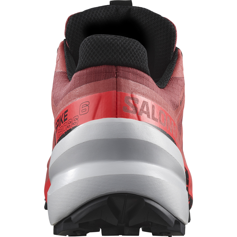 Salomon Spikecross 6 GTX Unisex Trail/Fell Running Shoe in Cow Hide/Black/Fiery Coral-6